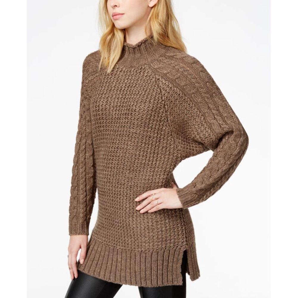Guess Cable Knit Tunic Sweater Antimony Multi M